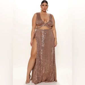 Sassy shimmer fest maxi dress